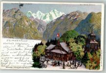 Interlaken sign. Steinmann, C. Künstlerpostkarte Heimwehfluh Steinmann 1906 Lithographie