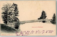 Muttbachalp 1908 Gebrauchsspuren Brücke