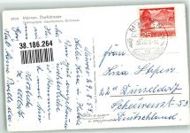 3825 Mürren 1958 Foto AK Geschäft Bank Dorfstrasse