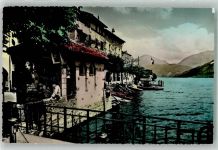 6922 Morcote 1958 Foto AK Gasthaus lago di Lugano
