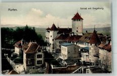 3280 Murten Morat Foto AK Schloss