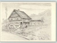 9642 Ebnat-Kappel Lithographie / Künstlerkarte Haus Edelmann im Acker Ebnat