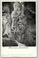 3860 Meiringen 1908 - Aareschlucht Felsengalerien