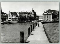 9400 Rorschach 1957 Foto AK Hafen