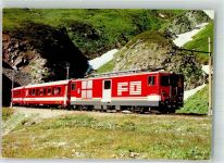 Furka Foto AK Eisenbahn Furka-Oberalp-Bahn Pendelzug