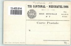 2000 Neuchâtel Neuenburg 1906 Lithographie Tir Cantonal Neuchatelois Wappen Taschenuhr