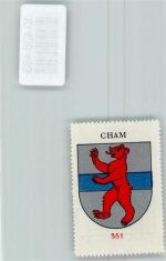 6330 Cham - Vignette Wappen Kaffee Hag ca 1920-1940 Bär