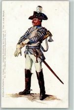 Gruppe 13 Soldaten Friedrich des Grossen Nr. VI Uniform Regiment Nr. 11 AK Stollwerck Schokolade