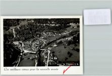 2882 St-Ursanne FOTO KEINE AK Foto 10cm x 7cm Fliegeraufnahme Neujahrswünsche