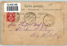 4115 Mariastein 1901 Lithographie Gruss aus Kloster Kirche Hotel de la Poste Verlag Gebr. Metz 2560