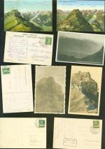 Hoher Kasten Kleinposten bis 20 Lot mit 13 AK