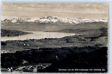8000 Zürich - Blick vom Uetliberg, Zürichsee, Glärnischgruppe