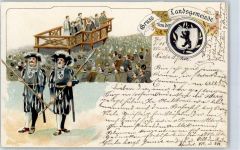 9410 Heiden 1901 Lithographie / Künstlerkarte