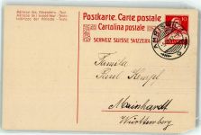 8580 Amriswil 1917 Ganzsache 10 Rappen