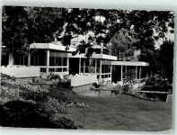 8000 Zürich Foto AK I. Schw. Gartenbauausstellung 1959 Teehaus