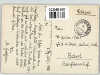 6390 Engelberg - Alptkreuz Herrrenrüti Feldpost Infanterieschule 4.Division