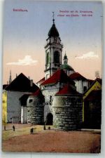 4500 Solothurn Soleure 1916 Foto AK Baseltor Kirche St. Ursus