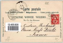 3855 Brienz BE 1899 Lithographie Hotel Bären Dampfer