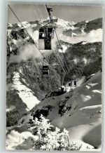 1854 Leysin 1972 Winter Seilbahn