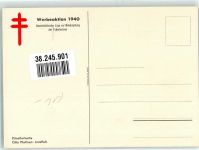 Basel Bâle sign. Plattner, O. Werbeaktion 1940 zur Bekämpfung der Tuberkulose Tuberkulose Künstlerkarte