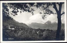 um 1930 - Sachseln, Kanton Ob u. Nidwalden, Schweiz, Ansicht, Kirche,Jos. Reinhard AKU1