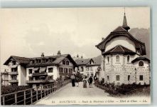 1820 Montreux - Hotel Glion Strasse nach Glion