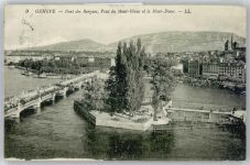 1200 Genève Genf - Insel, Brücke, Teilansicht AKU2