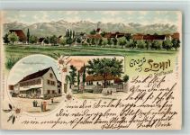 8235 Lohn SH 1901 BOAKC Gasthaus Sternen Lithographie