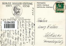Schweizer Schiller Stiftung 1905-1930 - die jodelnden Schildwachen Motiv Schweiz 1931 Künstlerkarte