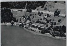 6442 Gersau - Luftaufnahme, Jugendferienheim Rotschou