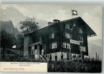 8783 Linthal 1907 Gebrauchsspuren Gasthaus Planura Auen