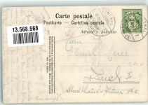 8783 Linthal 1907 Gebrauchsspuren Gasthaus Planura Auen