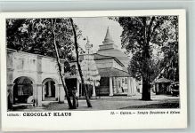Ceylon Nr. 22 - Völkerkunde - Tempel Boudhiste a Kelani Klaus Schokolade