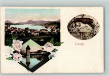 6000 Luzern Lucerne - Wasserturm Löwendenkmal