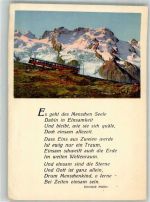 Gornergrat 1932 Foto AK Bergbahn Gedicht Mülller