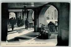 3000 Bern Berne Foto AK Fahrrad Unter den Lauben