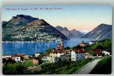 6900 Lugano Foto AK Lago di Lugano Pazzallo