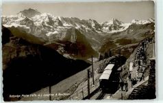 Schynige Platte Foto AK Jungfrau Breithorn