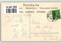 8408 Wülflingen Winterthur 1910 Künstlerkarte Züricher Kant. Turnfahrt