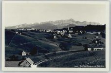 9103 Schwellbrunn - Kirche, Ortsansicht, Säntiskette