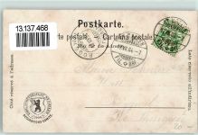9000 St. Gallen S. Gallo 1904 Gebrauchsspuren Eidg. Schützenfest Festhüttte Offizielle Postkarte Nr. 1 sign Künsterkarte