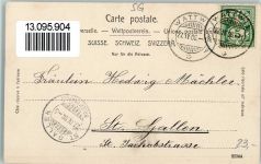 9630 Wattwil 1906 - Die reformierte Kirche Häuser