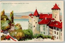 1700 Fribourg Freiburg Lithographie Schloss de Morat