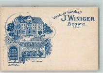 5623 Boswil BOAKC Lithographie Versandt Geschäft J. Winiger Malaga Kellereien