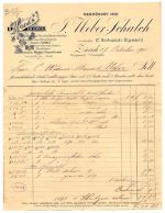 8000 Zürich Briefkopf Firmenrechnung Modes En Gros Weber-Schalch, J. 1905