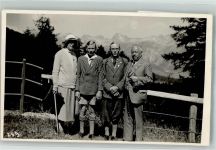 7504 Pontresina 1930 Foto AK Familienfoto Ort handschriftlich