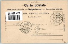 6354 Vitznau 1903 Foto AK Briefmarke Bildseite