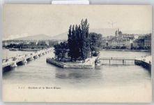 1200 Genève Genf - Insel, Brücke, Teilansicht