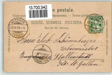 8620 Wetzikon ZH 1903 BOAKC Bahnhof Hotel Schweizerhof Lithographie