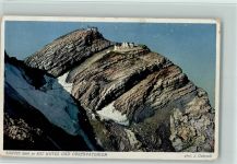 Säntis AR Nr. 4426 Säntis - mit Hotel und Observatorium AK Gaberell 1935